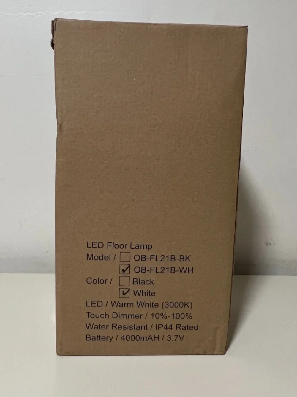 O’Bright Sandy Cordless LED Floor Lamp Rechargeable Outdoor Indoor